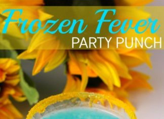 Birthday Party : Frozen Fever Party Punch | Perfect easy drink idea for your next Disney party!