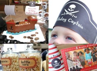 Birthday Party Inspiration : Ahoy, mate! Little pirates will love boarding your backyard pirate ship to set s…