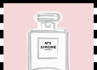 Birthday Party Inspiration : An adorable Chanel No. 5 themed invite!