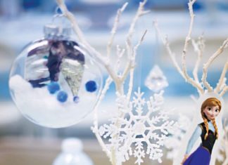 Birthday Party Inspiration : Beautiful Frozen centerpiece ideas