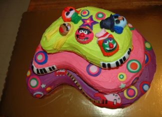 Birthday Party Inspiration : Bright colors and funky patterns help pay tribute to Animal and his bandmates.