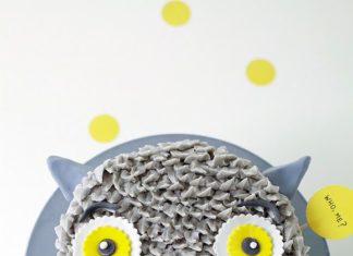 Birthday Party Inspiration : DIY Gray Owl Cake Decorating Tutorial
