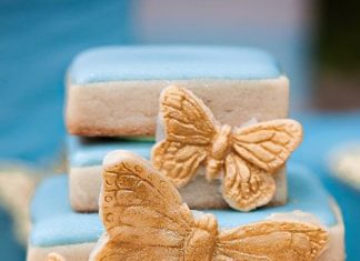 Birthday Party Inspiration : Delicate butterfly cookies!