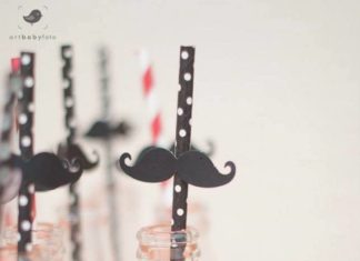 Birthday Party Inspiration : Mustache straws
