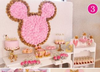 Birthday Party Inspiration : Pink & Gold Minnie Mouse Birthday 8:)