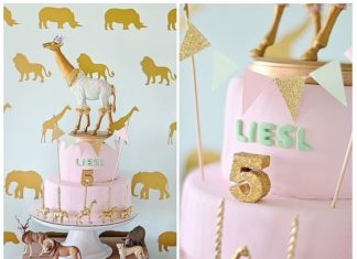 Birthday Party Inspiration : Safari layer cake!