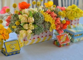 Birthday Party Inspiration : Sunny combined kid- and adult-favored elements to make these elegant yet party-a…