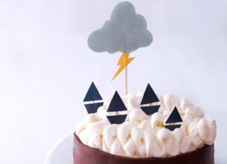 Birthday Party Inspiration : Super Fun Stormy Birthday Cake