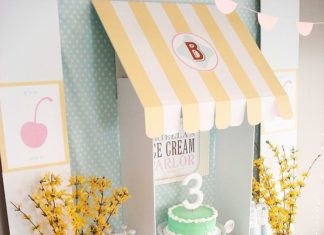 Birthday Party Inspiration : This Ice Cream Parlor Birthday Will Melt Your Heart