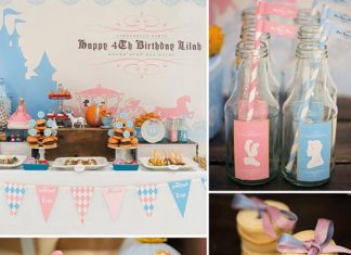Birthday Party Inspiration : This birthday party had a custom-made logo, doll-topped cake, lots of little cha…