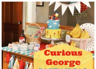 Birthday Party Inspiration : This fantastic Curious George birthday party was done on a budget and has a bana…
