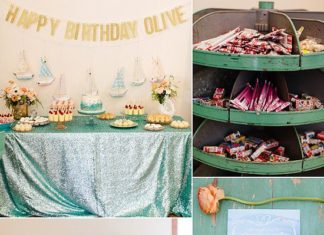 Birthday Party Inspiration : This soiree has something for everyone: a baby lounge, kid-friendly entertainmen…