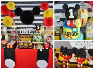 Birthday Party Inspiration : Throw this fun-filled Mickey Mouse themed party to celebrate your kid's 1st …