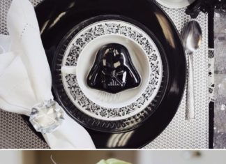 Birthday Party Inspiration : To pull off this adorable Star Wars party idea, stick to a black and white color…