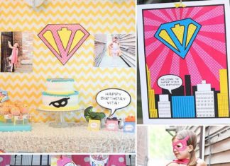 Birthday Party Inspiration : Vintage superhero theme