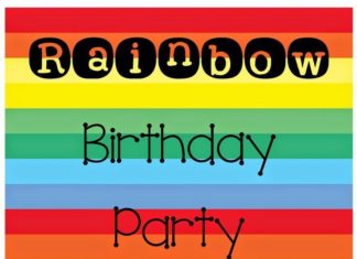 Birthday Party : Rainbow Birthday party – what a fun theme that can be carried through into all a…