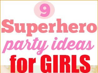 Birthday Party : Superhero Party. Superhero's are not just for boys. Here are some super cute…