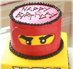 Birthday Party : The Blackberry Vine: Lego Ninjago Cake – Kai