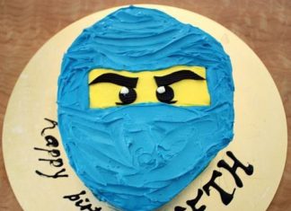 Birthday Party : Used a 2-layer round cake that I trimmed instead of the rectangle suggested and …