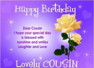 Birthday Quotes : Cousin birthday…
