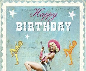 Happy Birthday Wiches : Cartes doubles anglaises