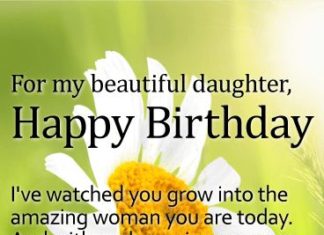 Happy Birthday Wiches : Send Free For my Beautiful Daughter – Daisy Happy Birthday Wish Card to Loved On…