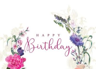 Happy Birthday Wiches : ld1151-floral-posy-birthday-lace-jpg