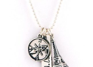 Birthday Gifts Ideas : Gold Paris France Eiffel Tower Necklace Pendant Charm Love and Support