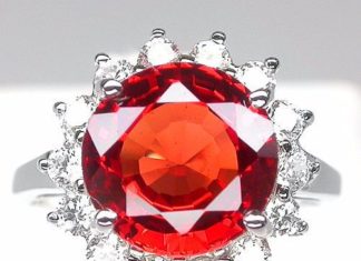 Birthday Gifts Ideas : Natural 8CT Madagascar Round Cut Blood Red Ruby 925 Sterling Silver Promise Enga…