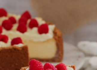 Birthday Cake : The ultimate classic BAKED LEMON CHEESECAKE… a delicious biscuit base filled w…