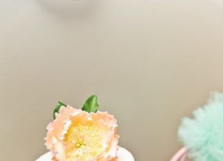 Birthday Party Inspiration : A pretty, peach baking birthday party