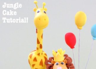 Birthday Cake : Adorable Jungle Cake Tutorial!! Member section of MyCakeSchool.com!