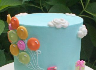 Birthday Cake : Bicycle with Balloons Cake~ A Blog Tutorial! from: my cake school with link to h…