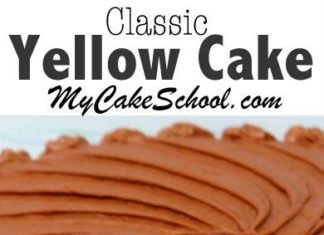 Birthday Cake : Delicious Classic Yellow Cake from Scratch! MyCakeSchool.com Online Cake Videos,…
