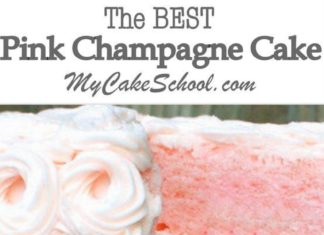 Birthday Cake : The BEST Pink Champagne Cake Recipe from scratch! Super moist, and so sophistica…
