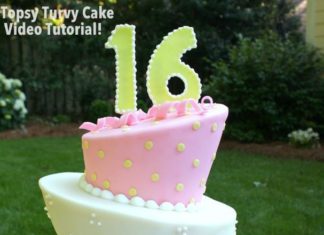 Birthday Cake : Topsy Turvy Cake Video Tutorial from MyCakeSchool.com!