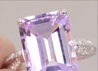 Birthday Gifts Ideas : 6.2CT Emerald Cut Rare Pink Sapphire Promise Engagement Wedding Anniversary Ring