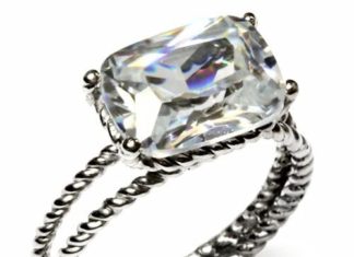 Birthday Gifts Ideas : 6CT Perfect Radiant East West Cut Solitaire Russian Lab Diamond Split Shank Ring