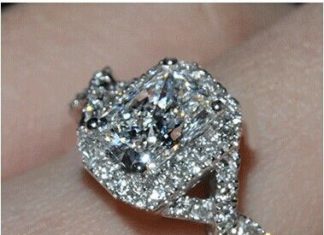 Birthday Gifts Ideas : A Perfect 3.7TCW Emerald Cut Russian Lab Diamond Infiniity Diamond Band