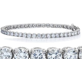 Birthday Gifts Ideas : NEW! 9.60TCW Russian Lab Diamond Tennis Bracelet Rhodium Anniversary Birthday We…