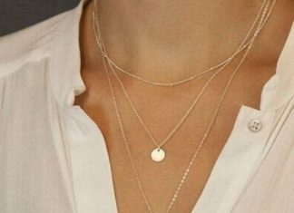 Birthday Gifts Ideas : Celebrity Inspired Gold Circle Pendant Three Layer Necklace