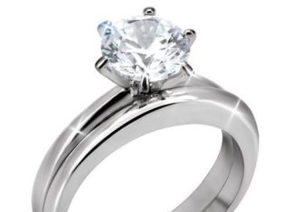 Birthday Gifts Ideas : Classic Tiffany Style 1CT Round Cut Solitaire Russian Lab Diamond 14K White Gold…