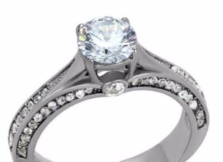 Birthday Gifts Ideas : Classic Tiffany Style 1CT Round Cut Solitaire Russian Lab Diamond Solitaire 14K …