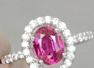 Birthday Gifts Ideas : JUST ARRIVED! Vintage Oval Cut 1.5CT Cherry Pink Topaz Round Cut White Sapphire …