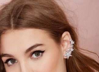 Birthday Gifts Ideas : Lab Diamond Star Sterling Silver Cuff Earrings Birthday Graduation Wedding Anniv…