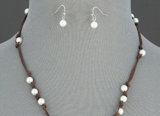 Birthday Gifts Ideas : NEW! Brown Rope Pearl Beads Silver Blessed Engraved Bar Pendant Necklace With Ea…