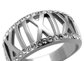 Birthday Gifts Ideas : Roman Numeral Russian Lab Diamond Engagement Promise Wedding Ring