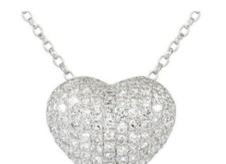 Birthday Gifts Ideas : Russian Lab Diamond Heart Necklace Birthday Graduation Promise Wedding Anniversa…