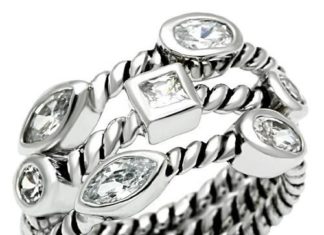 Birthday Gifts Ideas : Stacked Diamond Metro Ring