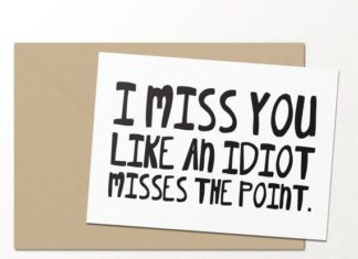 Birthday Gifts Inspiration : Birthday Gifts Inspiration : i miss you like an idiot misses the point // funny …